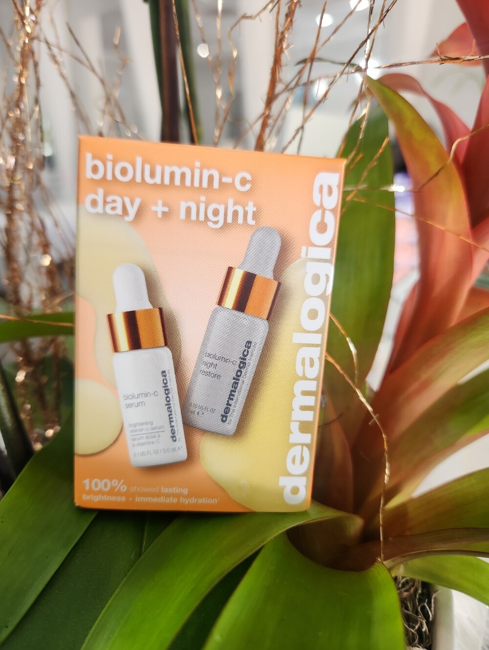 dermalogica Biolumin-C Day + Night Set - Orange, White, Gold